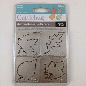 Cuttlebug Die 4 Leaves Provo Craft 2006 Maple‎ Oak & Other Leaves NEW